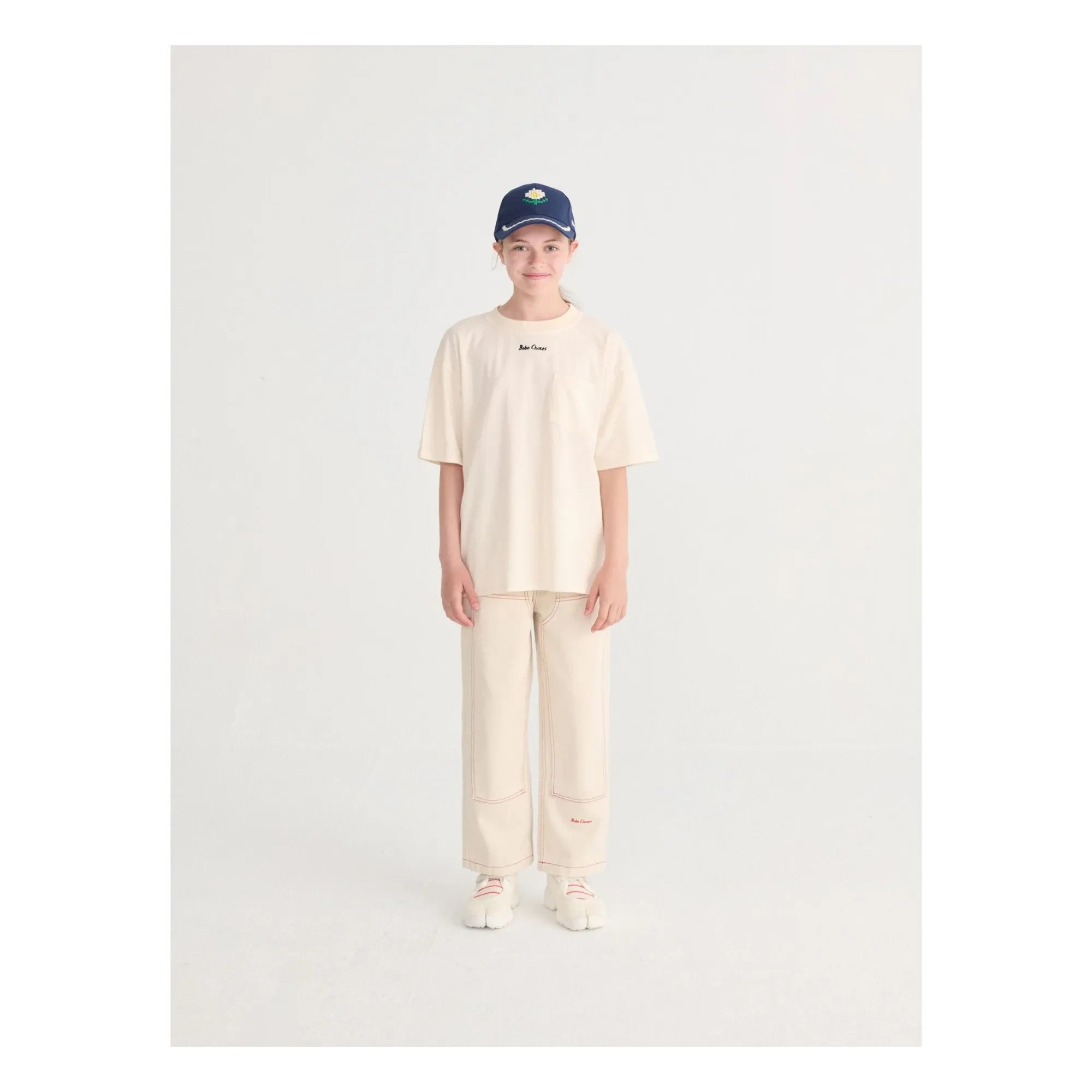 Bobo Choses - Organic Cotton Twill Panelli Pants | White