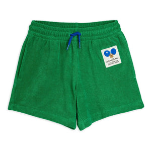 Mini Rodini - Bio-Baumwollfrottee Ping Pong Shorts | Grün