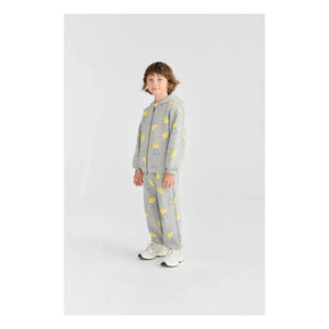 Bobo Choses - Organik Pamuklu Saucer Kapüşonlu Sweatshirt | Heather Gri