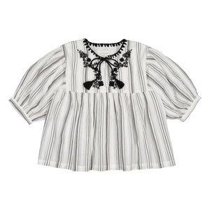Louis Louise - Poonam Embroidered Blouse | White