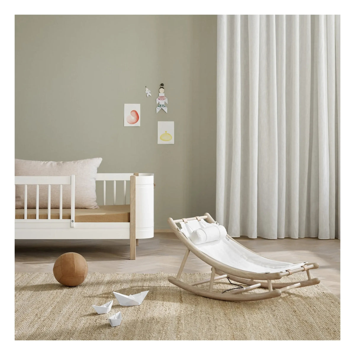 Oliver Furniture - Cojín para Mecedora Infantil | Blanco