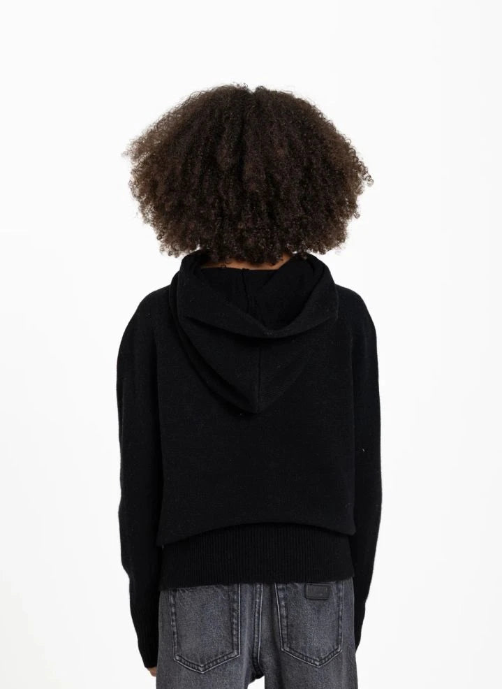 Finger in the nose - Sofia Zoomie Merino Wool Sweater | Black