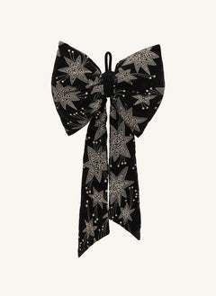 Anna + Nina - Estrella Noche Cinta Decorativa de Navidad | Negra