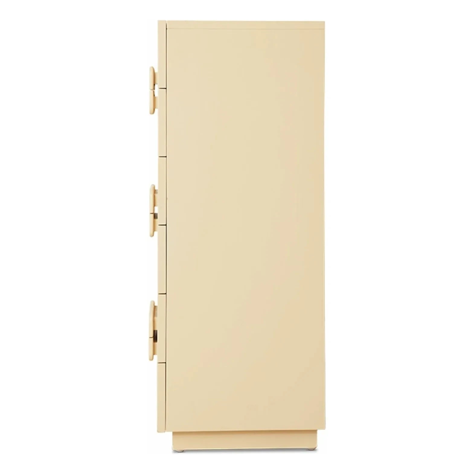 HKliving - Geniş 4 çekmeceli komodin | Krem