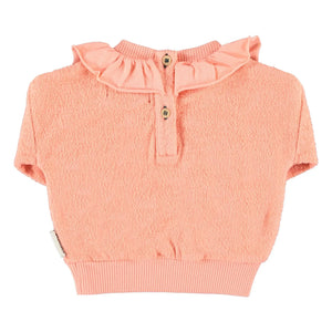Piupiuchick - The Lunch Club organik pamuklu havlu sweatshirt | Coral