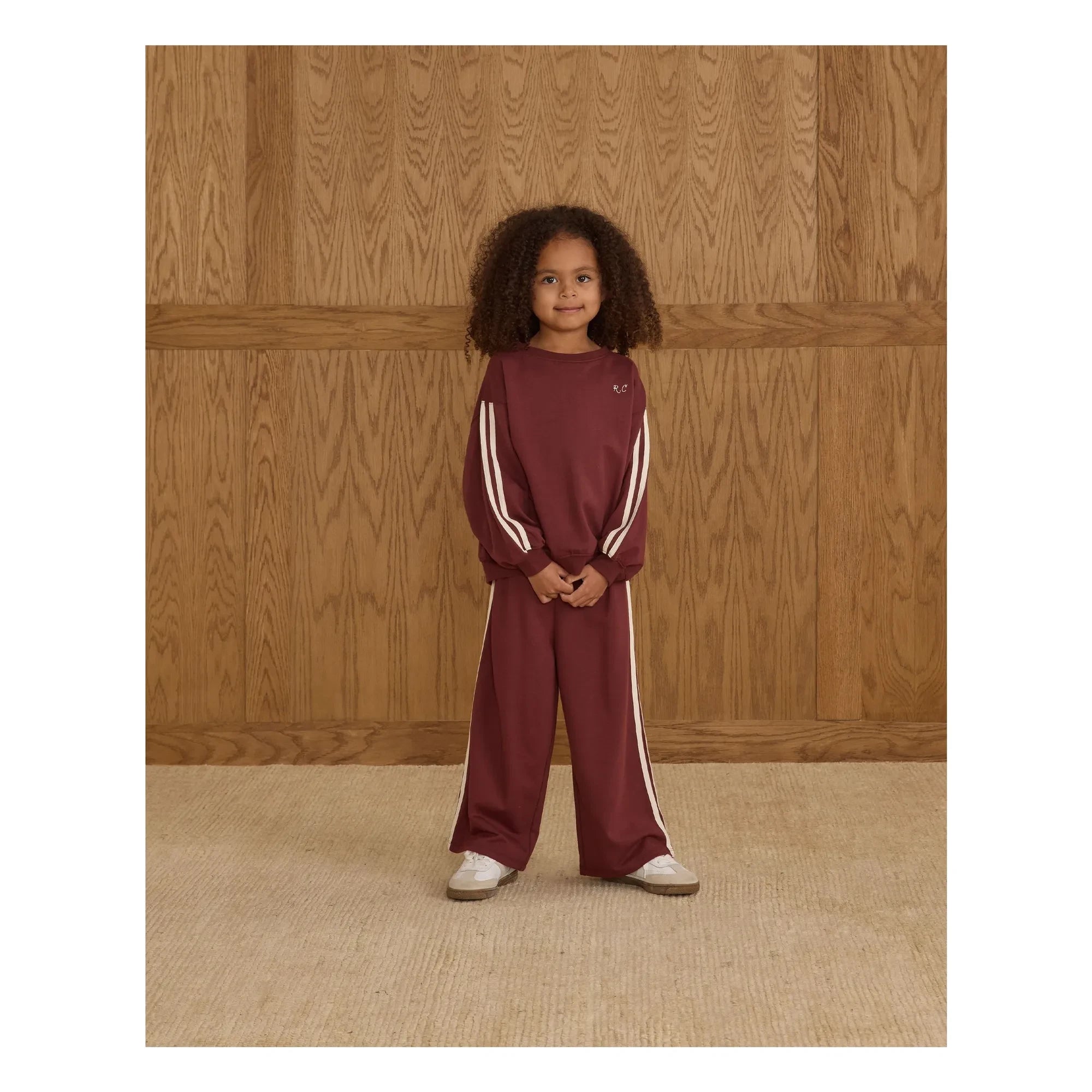 Rylee + Cru - Mini biye detaylı sweatshirt | Bordo