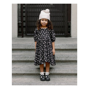Rylee + Cru - Vestido Corazones Rosas | Negro