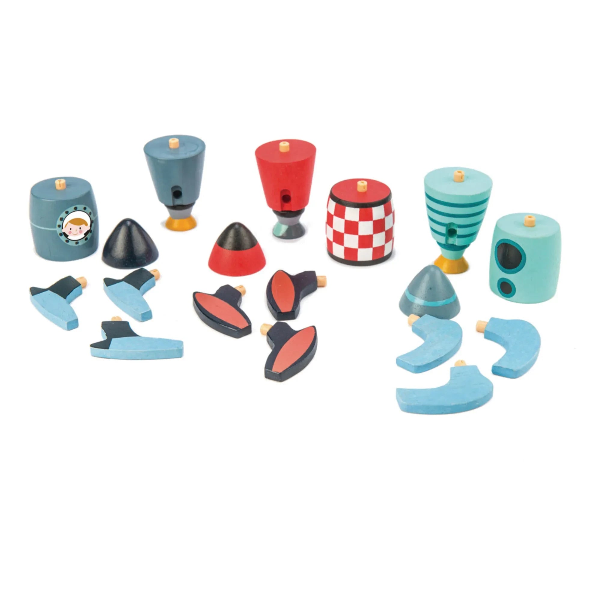 Tender Leaf Toys – Raketenbauspiel – 3er-Set