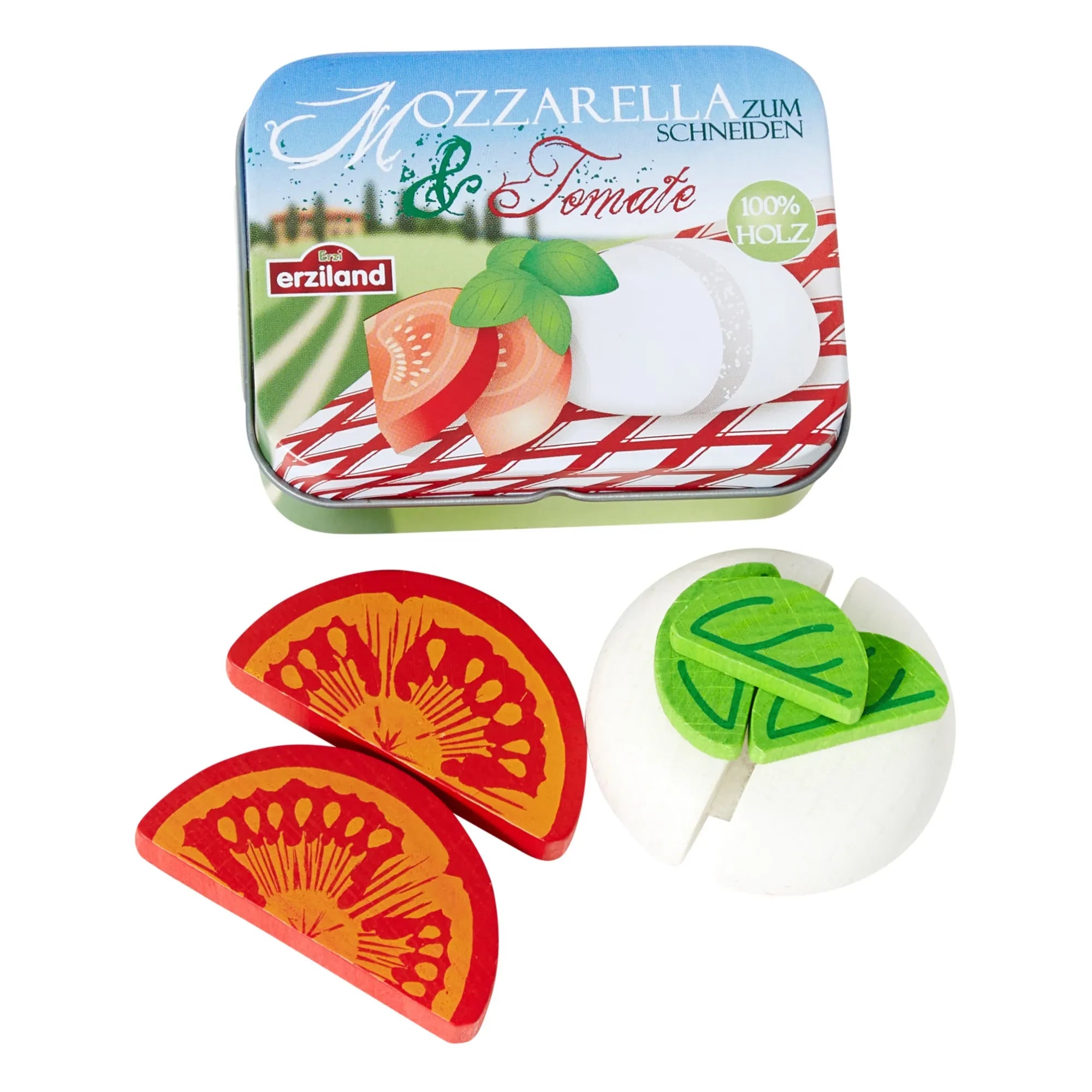 Erzi - Kapaklı Caprese Salatalı Teneke Kutu - 7 Parça