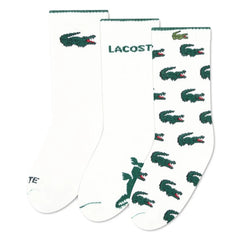 Lacoste - Logo-Socken 3er-Pack | Weiß