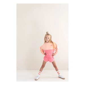 Jenest - Renk Bloklu organik pamuklu sweatshirt | Pembe