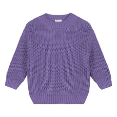 Yuki - Organic Cotton Chunky Knit Sweater | Mauve