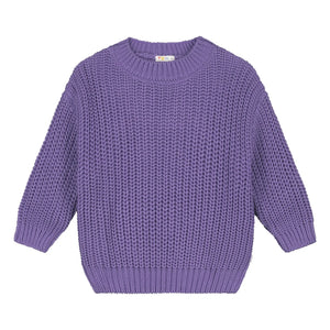 Yuki - Organic Cotton Chunky Knit Sweater | Mauve