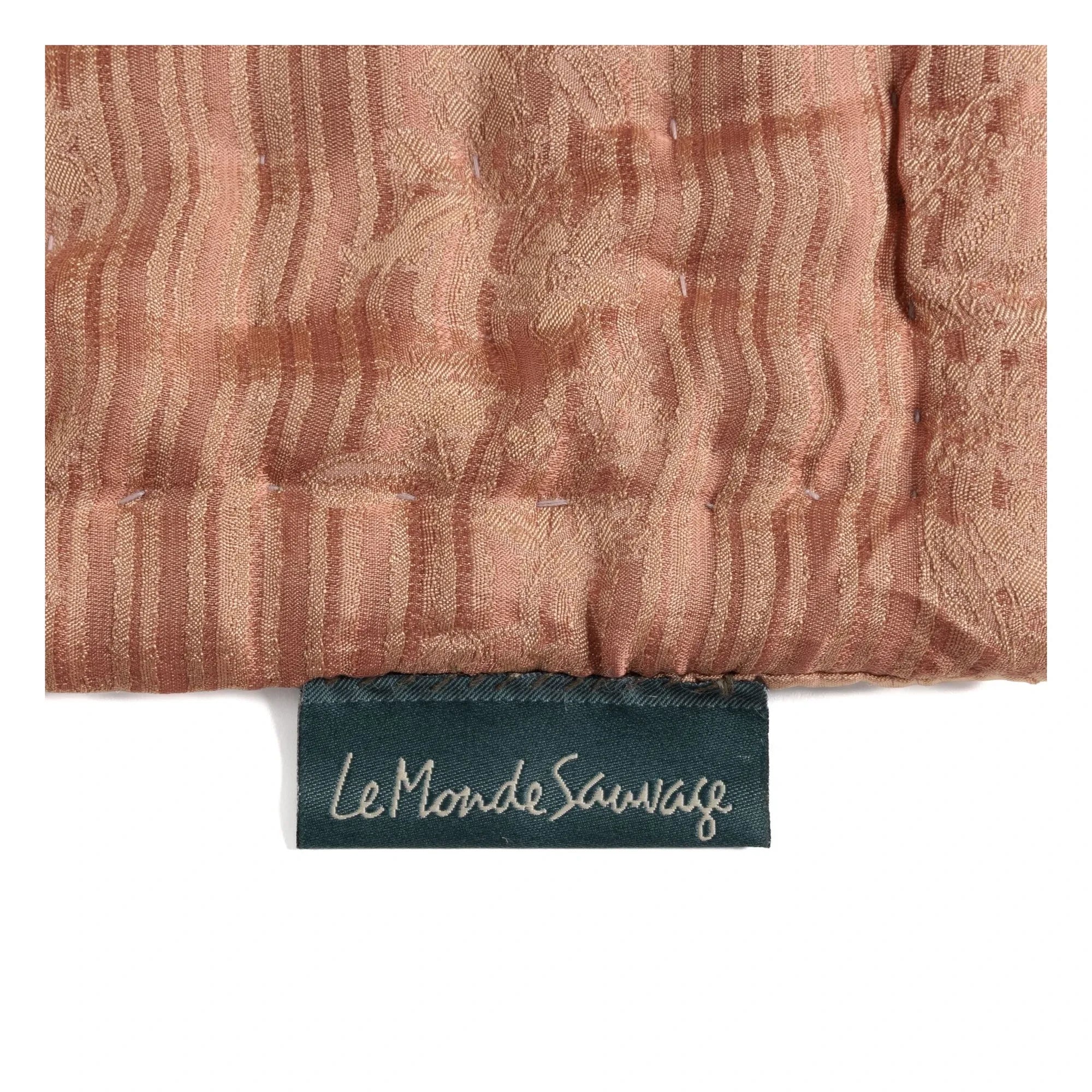 Le Monde Sauvage - Ritournelle Silk Bedspread | Blush