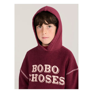 Bobo Choses - Sudadera con capucha de algodón orgánico Bobo | Burdeos