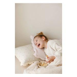 Soft Spot - Organic Cotton Ribbon Pillowcases - Set of 2 | Ivory