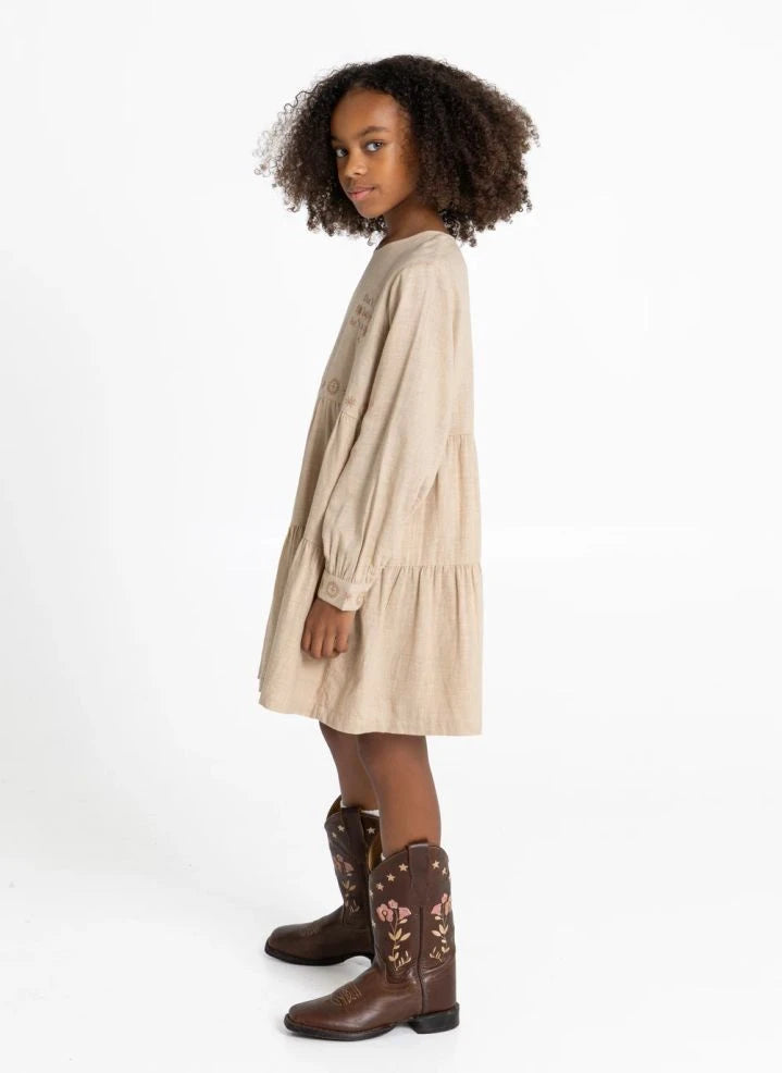 Hundred Pieces - Esperas Etoiles Dress | Beige