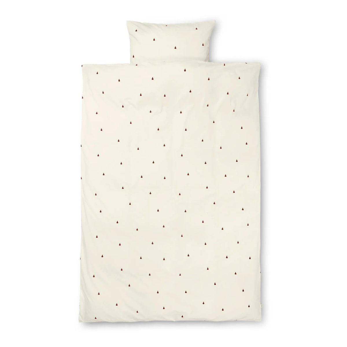 Ferm Living Kids - Juego de funda nórdica de pera | Blanco roto
