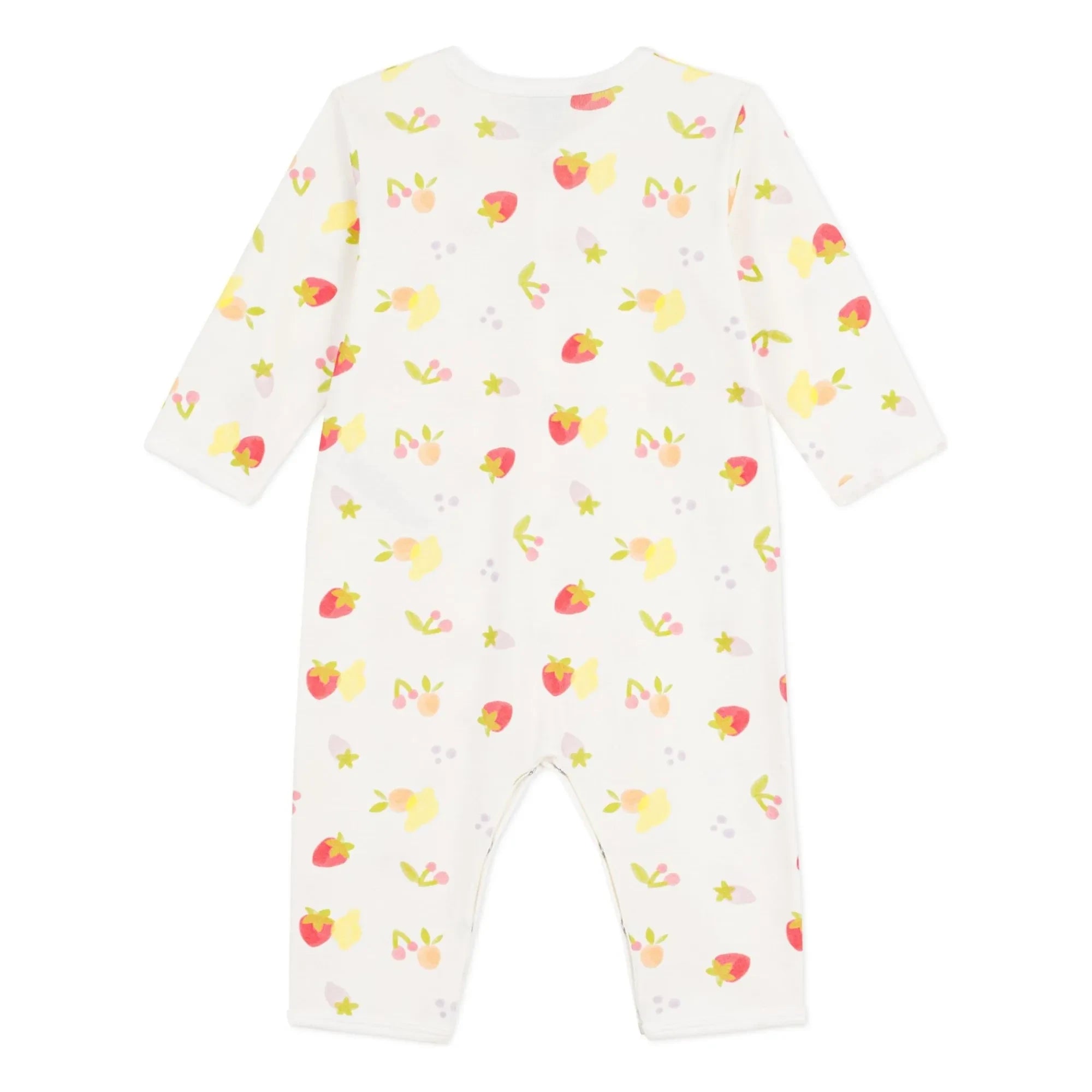 Petit Bateau - Sleep Suit Compatible with Fruits Organic Cotton | White
