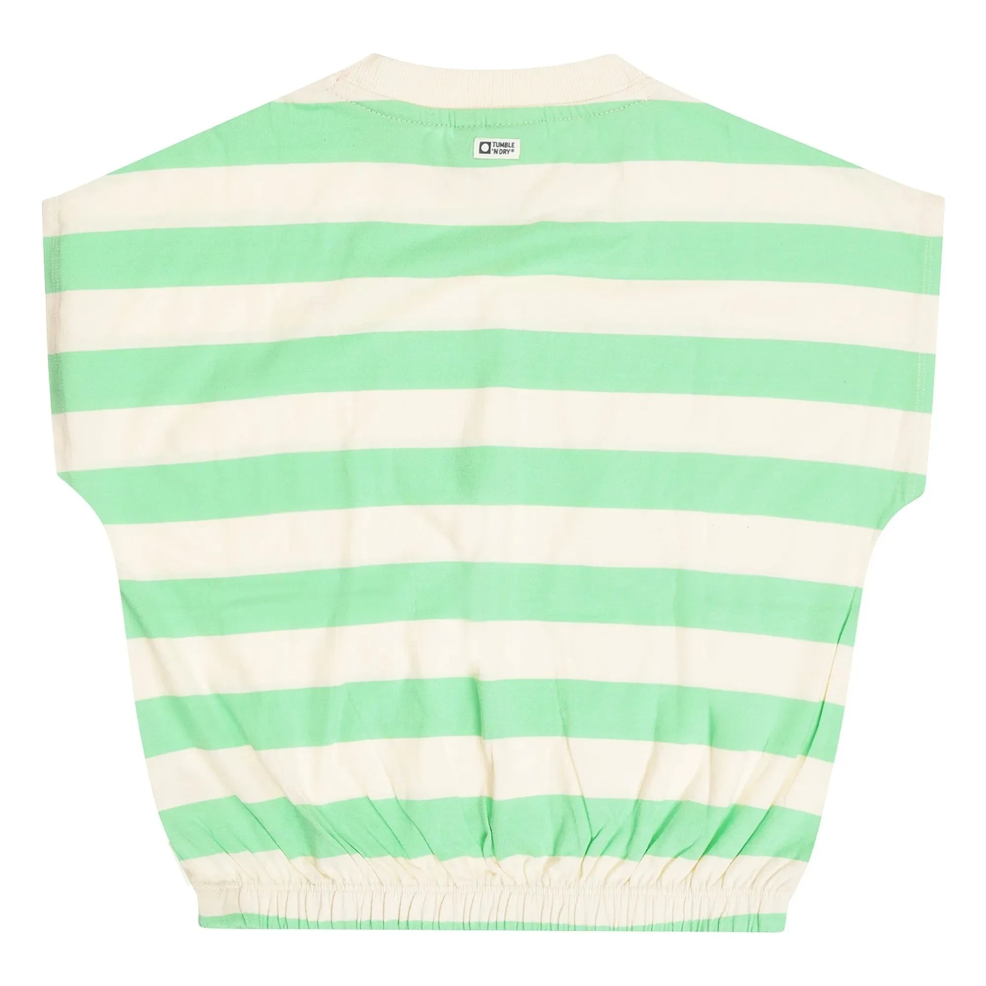 Tumble N'Dry - Colatina Oversized Striped Organic Cotton T-Shirt | Green