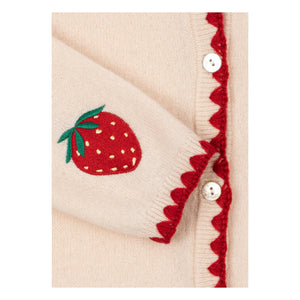 Konges Sløjd - Chaleco de lana Collette Strawberry | Crema