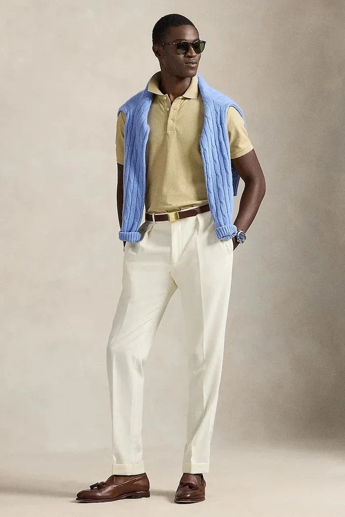 قميص قطني بياقة Polo Ralph Lauren