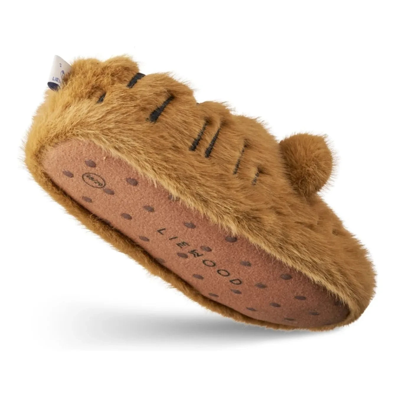 Liewood - Aviaja Tigres Pantuflas de fibra reciclada | Caramelo