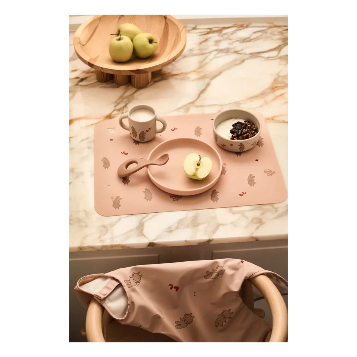 Liewood - Vivi Silikon-Ess-Set - 4-teiliges Set | Wild child/Rosey