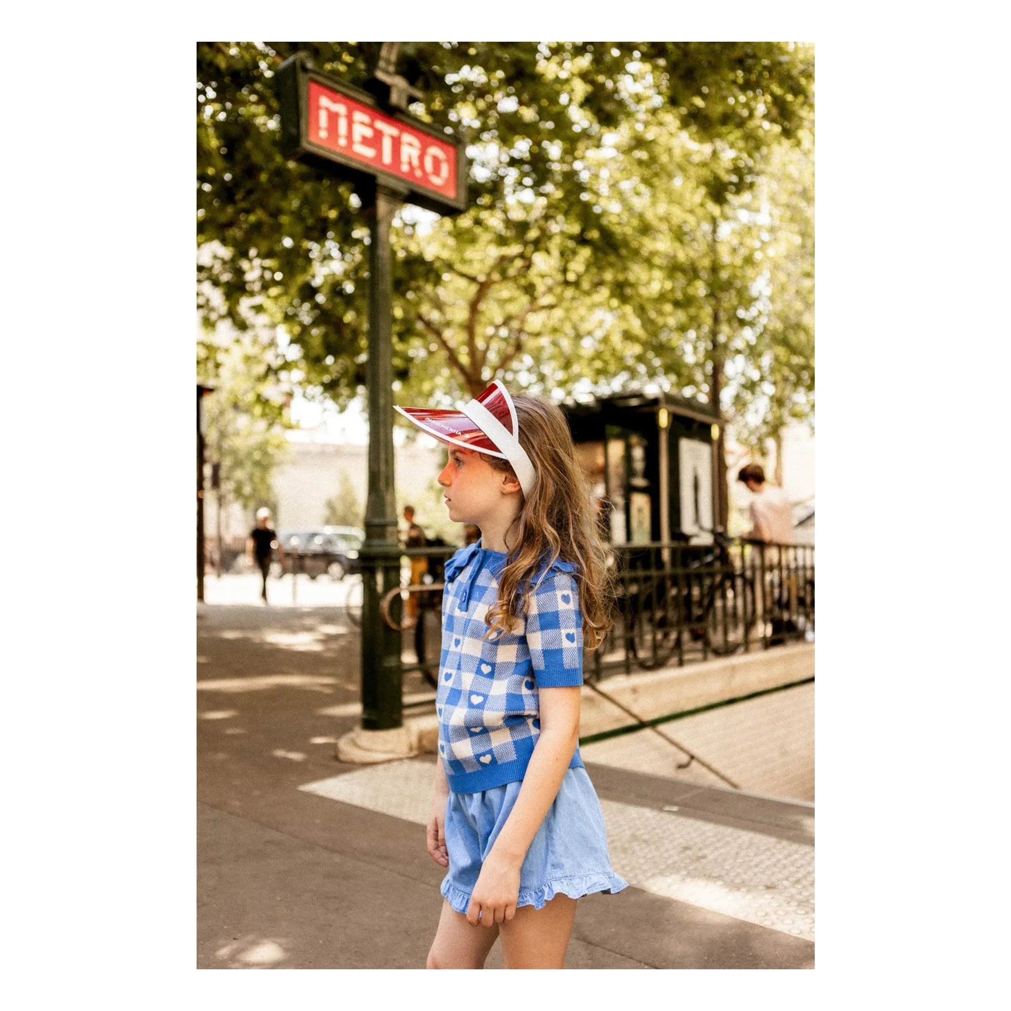 Louis Louise - Joséphine Chambray Ruffled Shorts | Light Blue