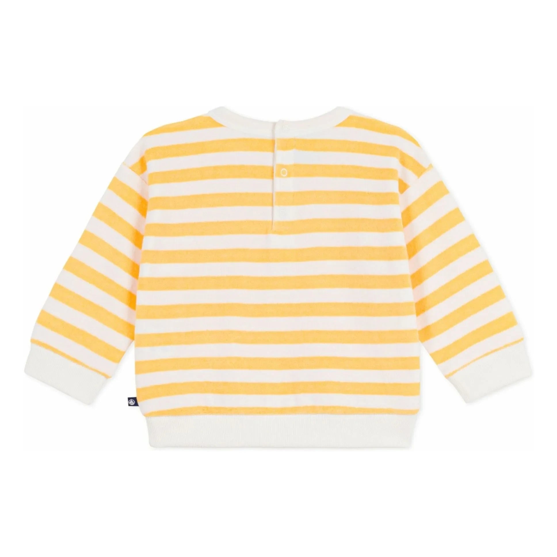 Petit Bateau - Terry Çizgili Sweatshirt | Sarı