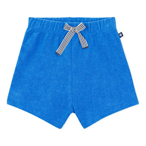 Petit Bateau - Uni terry şort | Royal mavi