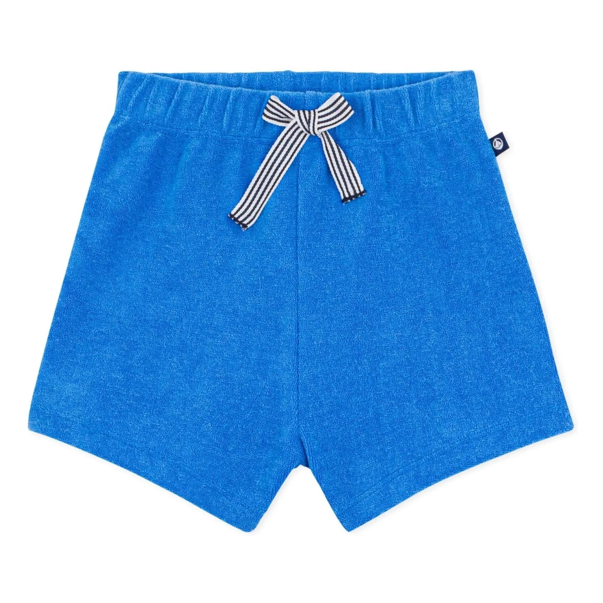 Petit Bateau - Uni terry şort | Royal mavi