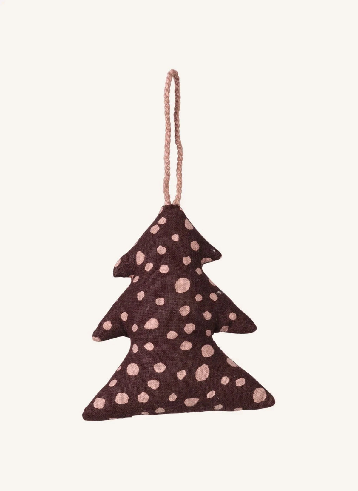 Broste Copenhagen - Pamuktan Noel ağacı süsü | Kahverengi