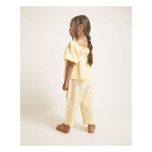 Búho - Bio-Baumwoll-Spitzenhose | Gelb