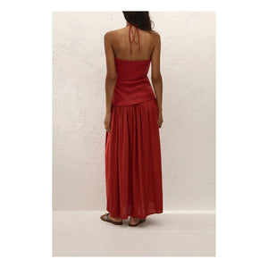 Faithfull the Brand - Notte Maxi Pamuk Elbise | Terracotta