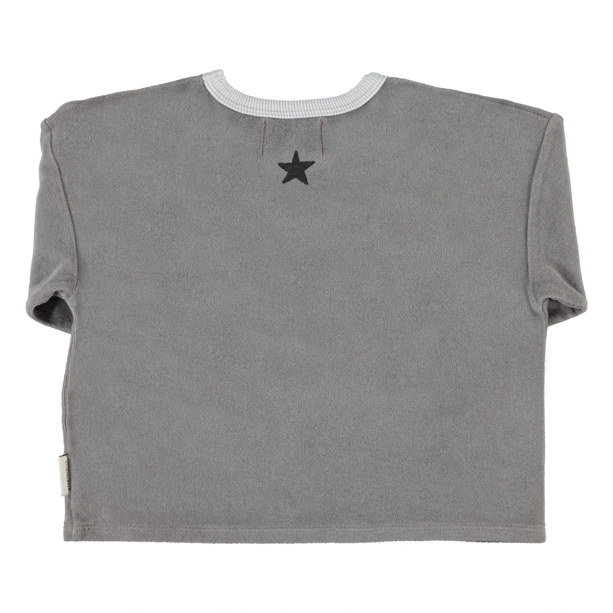 Piupiuchick - School Trip organik pamuklu havlu T-shirt | Gri