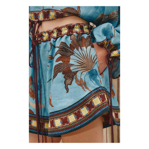 Alémais - Pantalones cortos Georgie de lino | Azul
