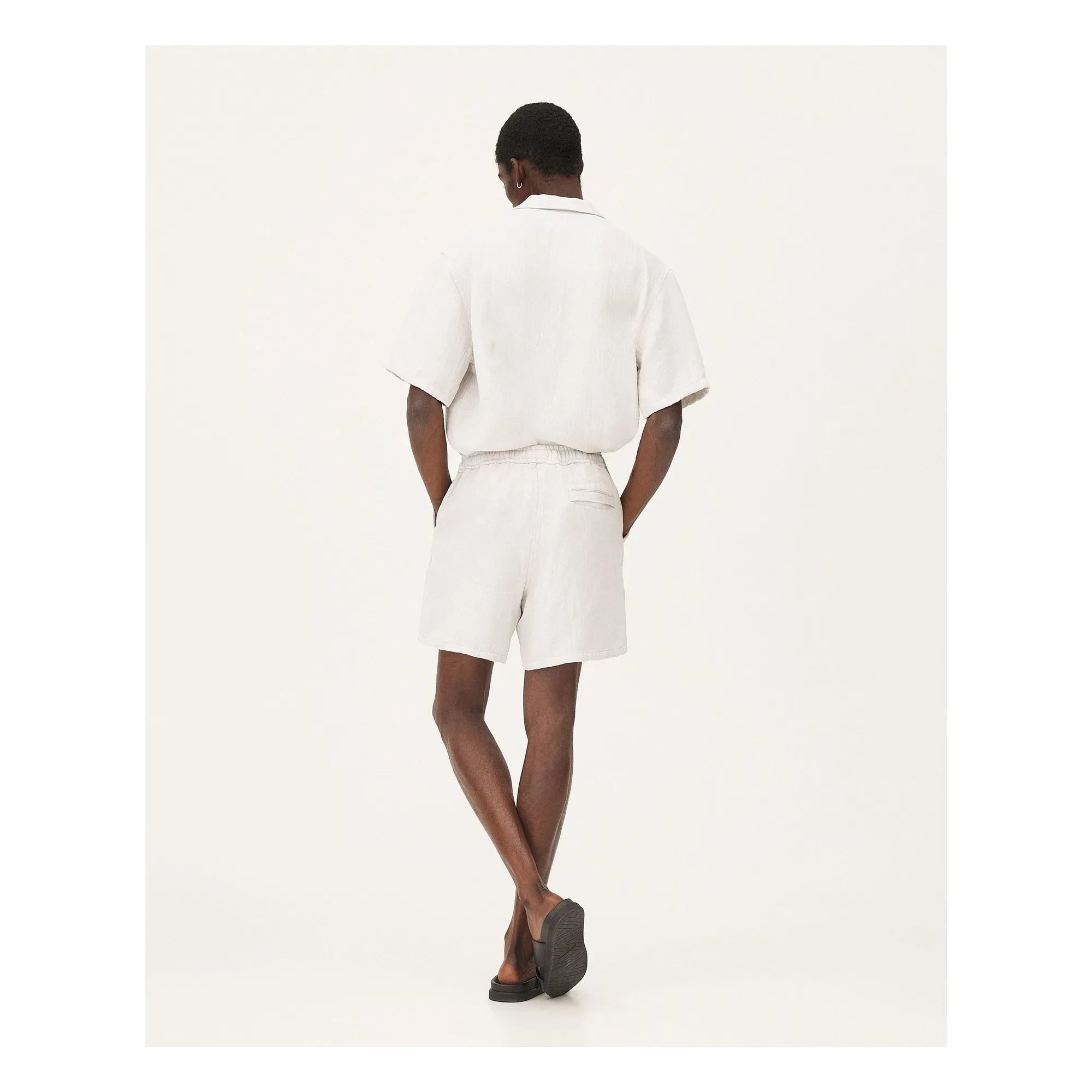 Noyoco - Leinen-Shorts Malibu | Hellgrau