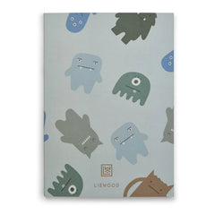 Liewood - A4 Jae defter | Monster/Mist