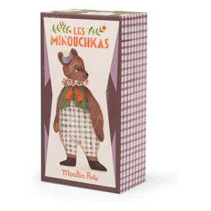 Moulin Roty - Papa Big Bear Plush Toy with Box | Brown
