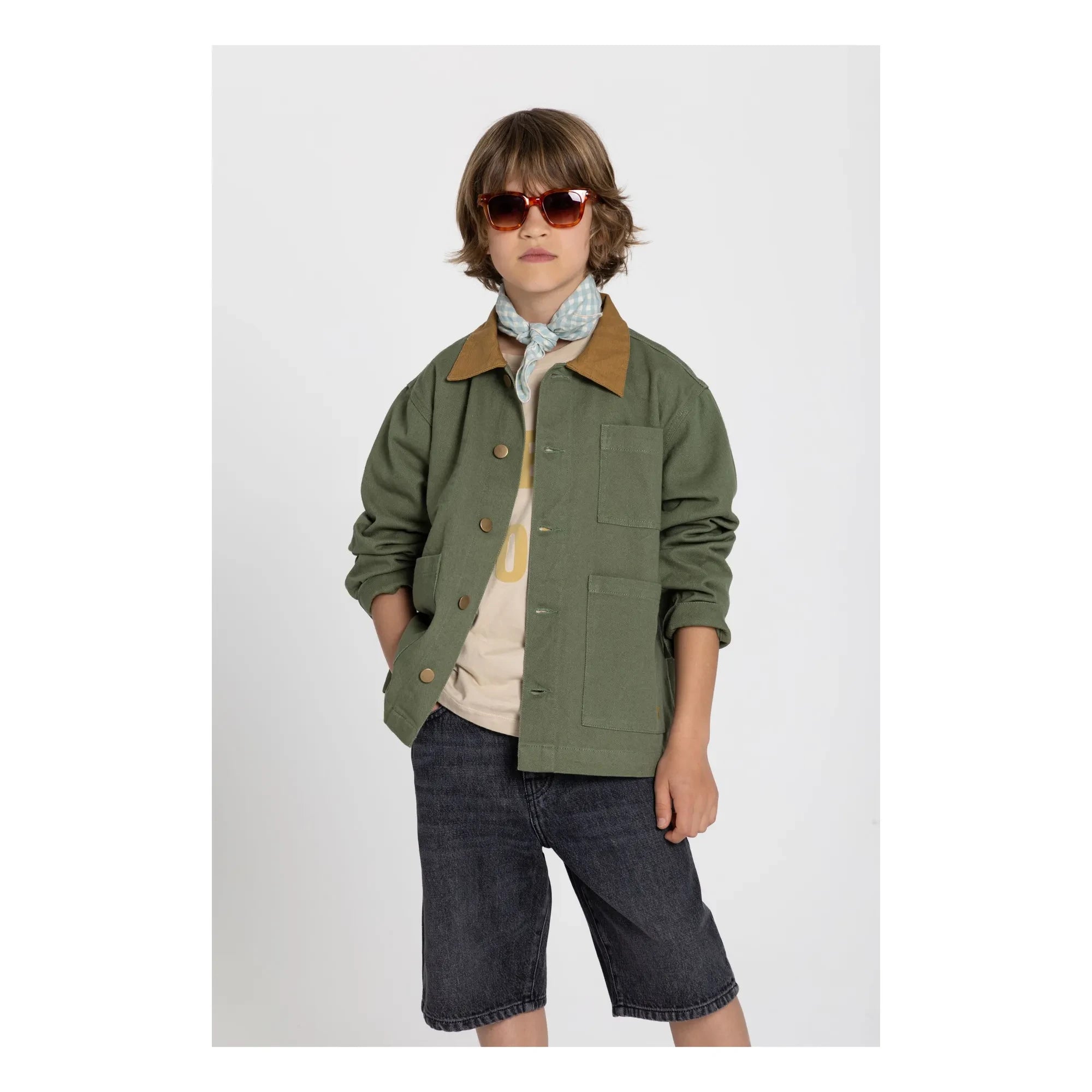 Hundred Pieces - Jeans-Bermudashorts Conrad | Denim Grau