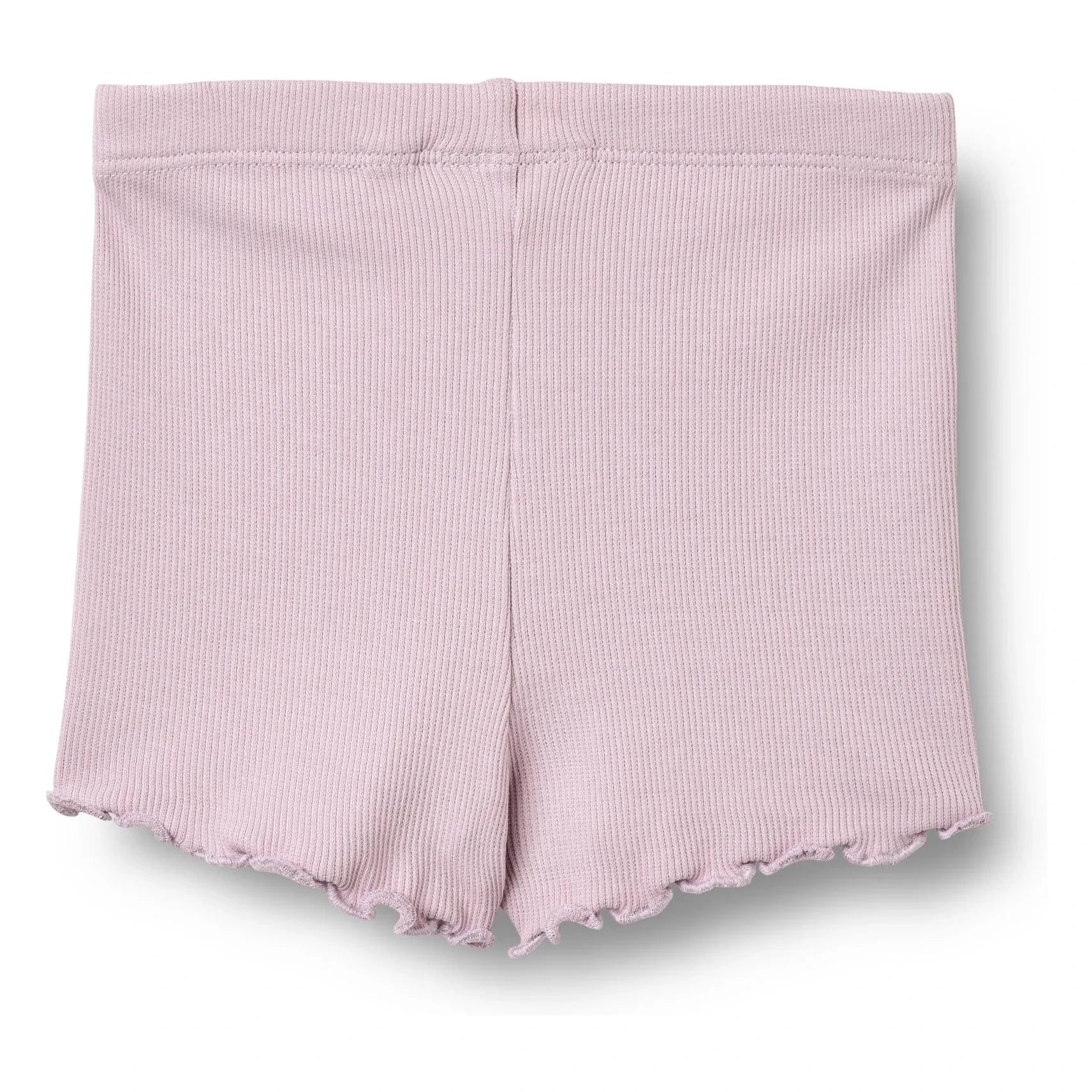 Wheat - Baby Shorts aus Bio-Baumwolle mit Rippbündchen | Lavendel