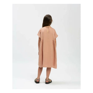 Matona - Vestido de lino | Rosa empolvado