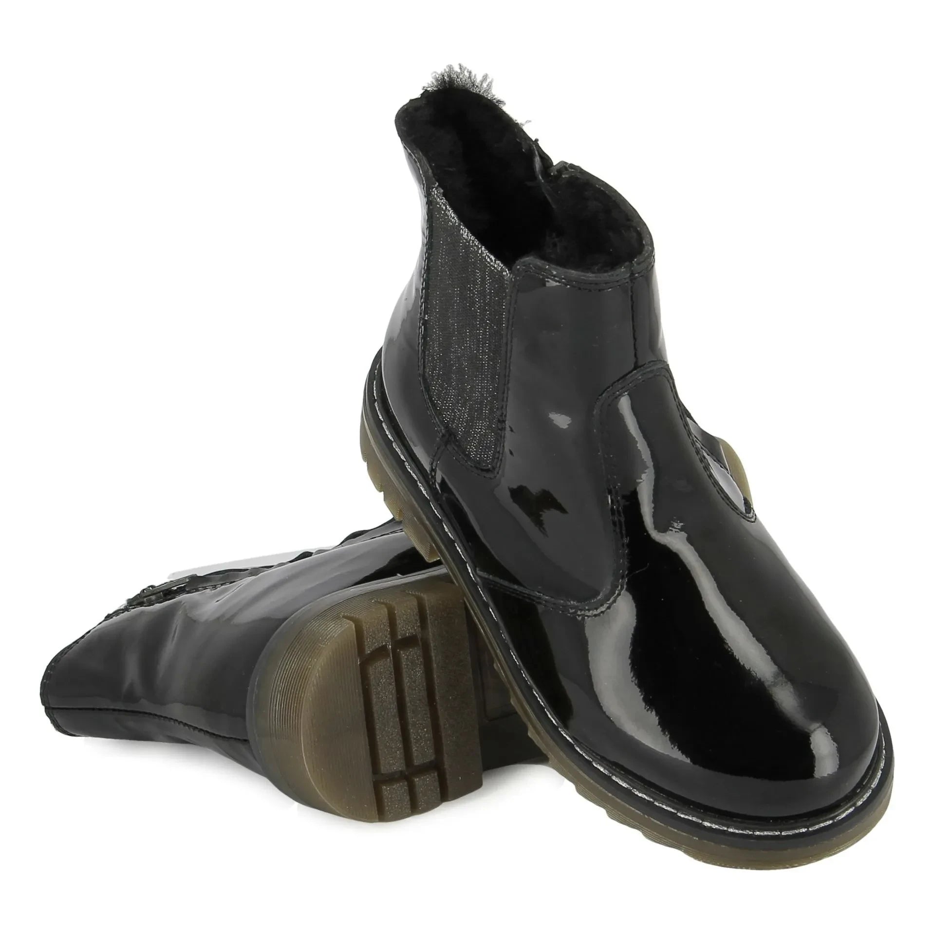 Pom d'Api - Sid Jod Zip Kür Barniz Bota | Negro