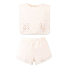 Gingersnaps - Sharpay Leinen-Oberteil und Shorts-Set | Ecru