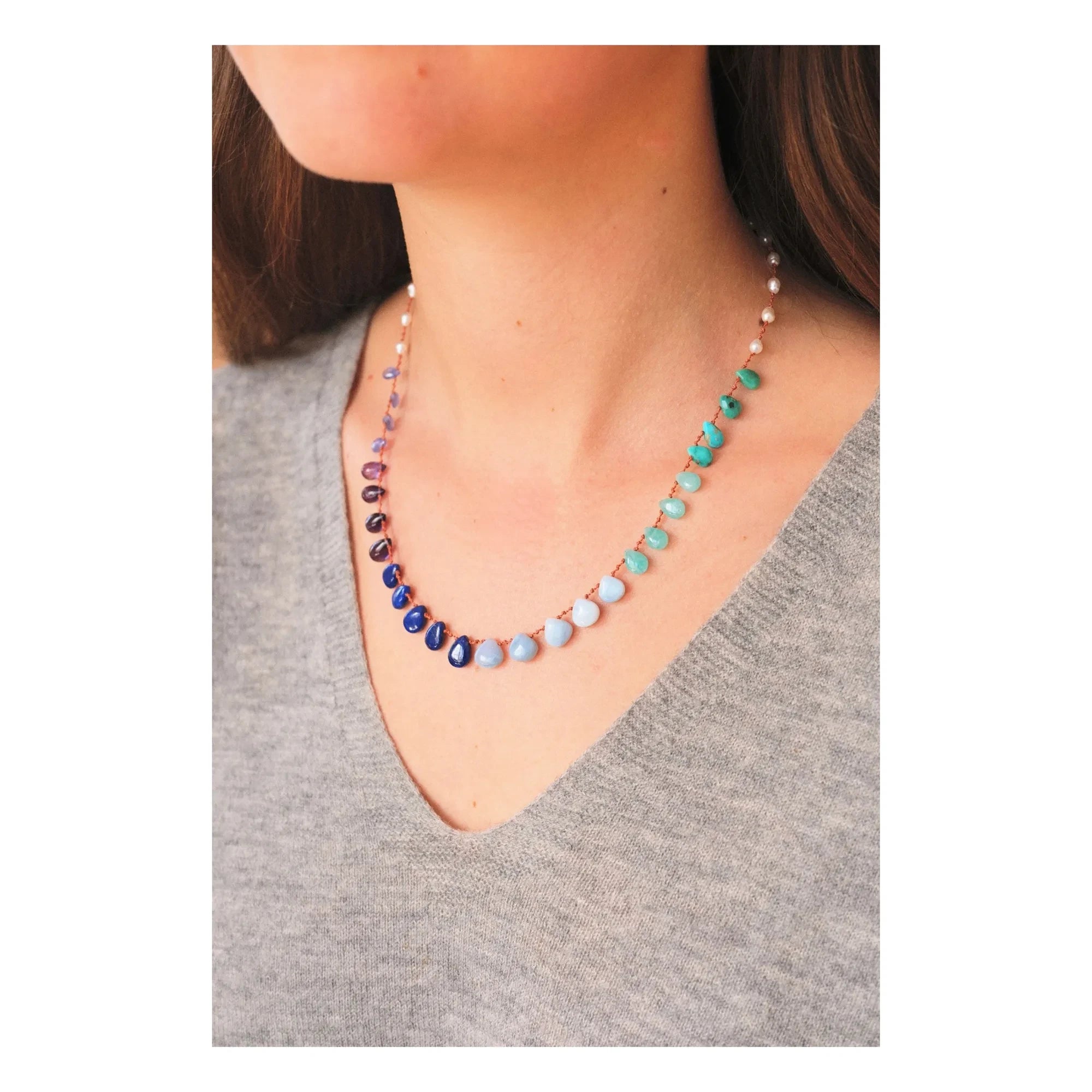 Ivarene - Deep Ocean kolye | Mavi
