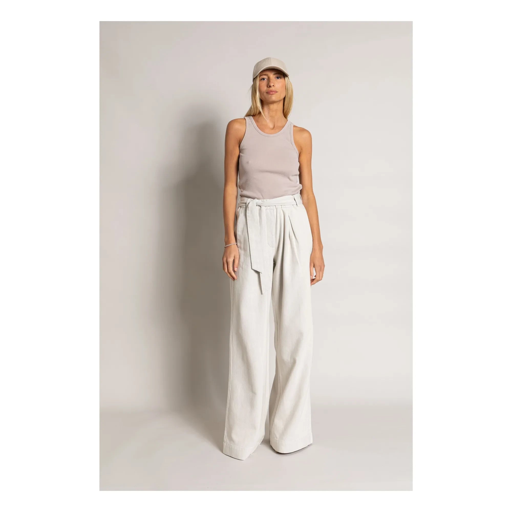 Smallable Woman - Ayla Organic Cotton Ribbed Tank Top | Mastic