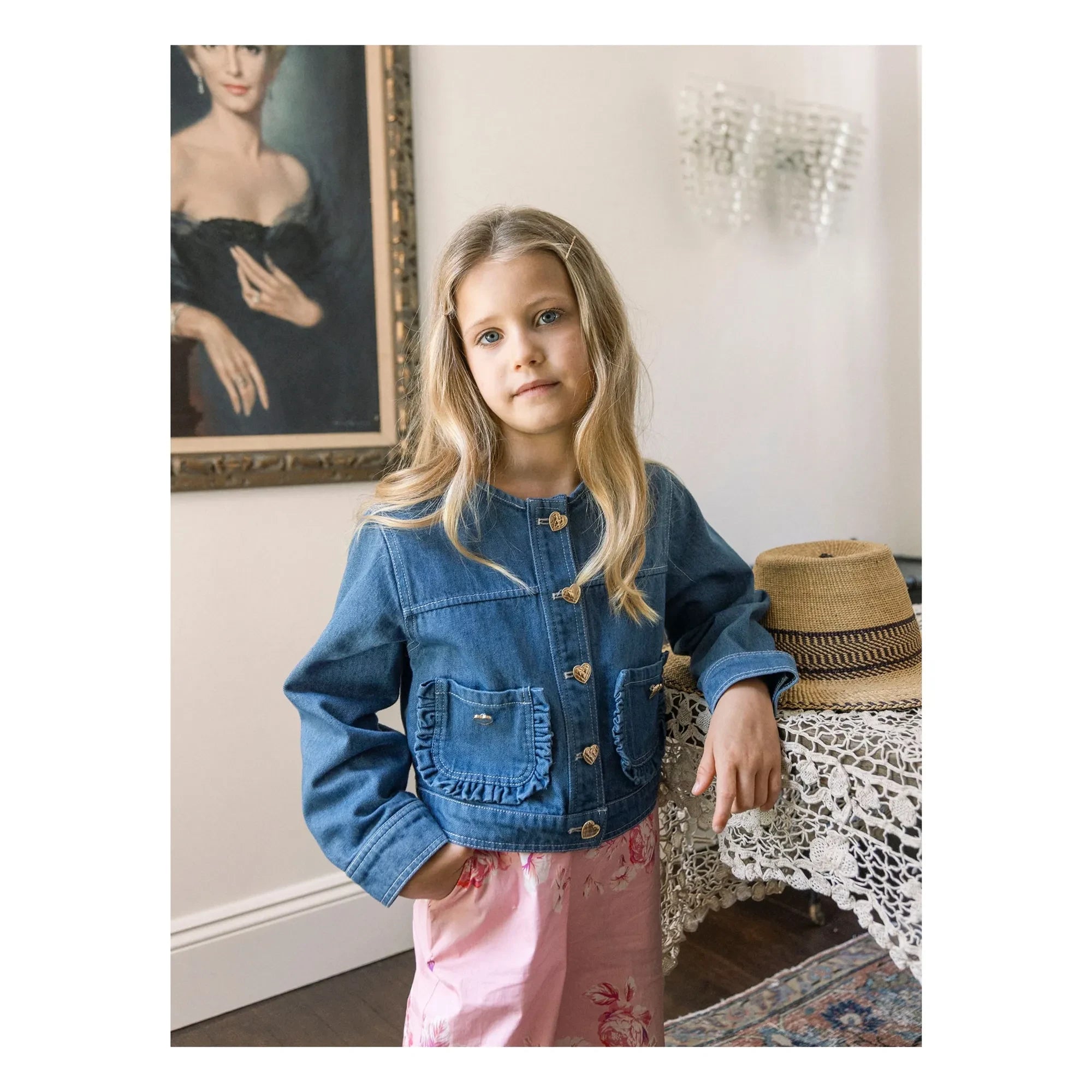 Tutu du Monde - Heartstring Denim Ceket | Mavi
