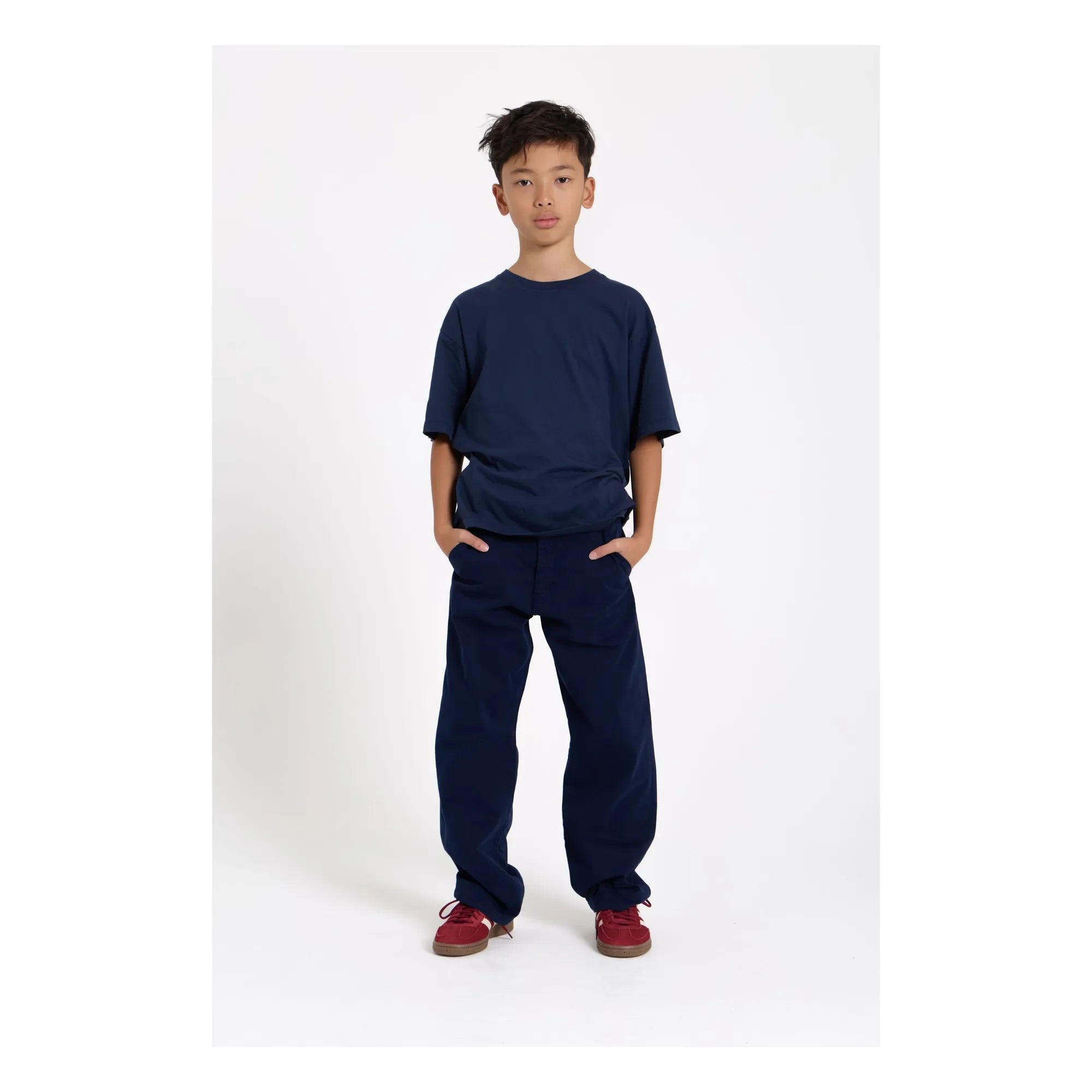 Smallable Kid - Nils Organik pamuklu T-shirt | Yıkama mavi