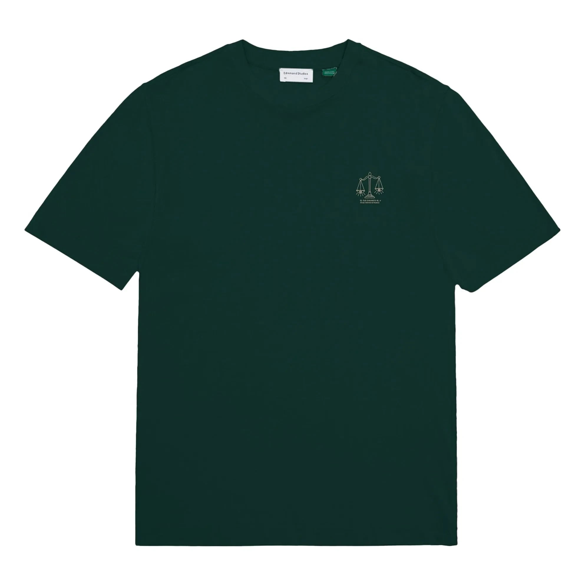 Edmmond Studios - El Ojo Discreto T-Shirt | Koyu yeşil
